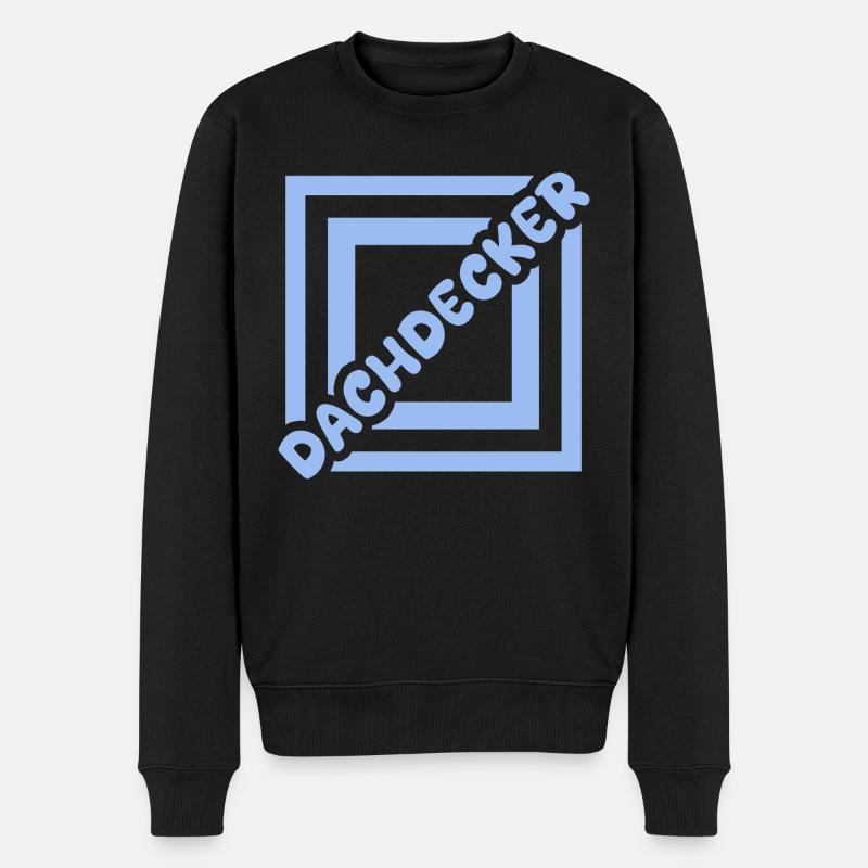 Dachdecker - Männer Premium Bio Pullover - Schwarz