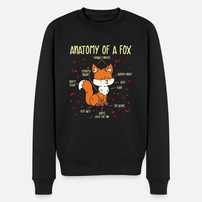 Furry Fandom - Männer Premium Bio Pullover - Schwarz