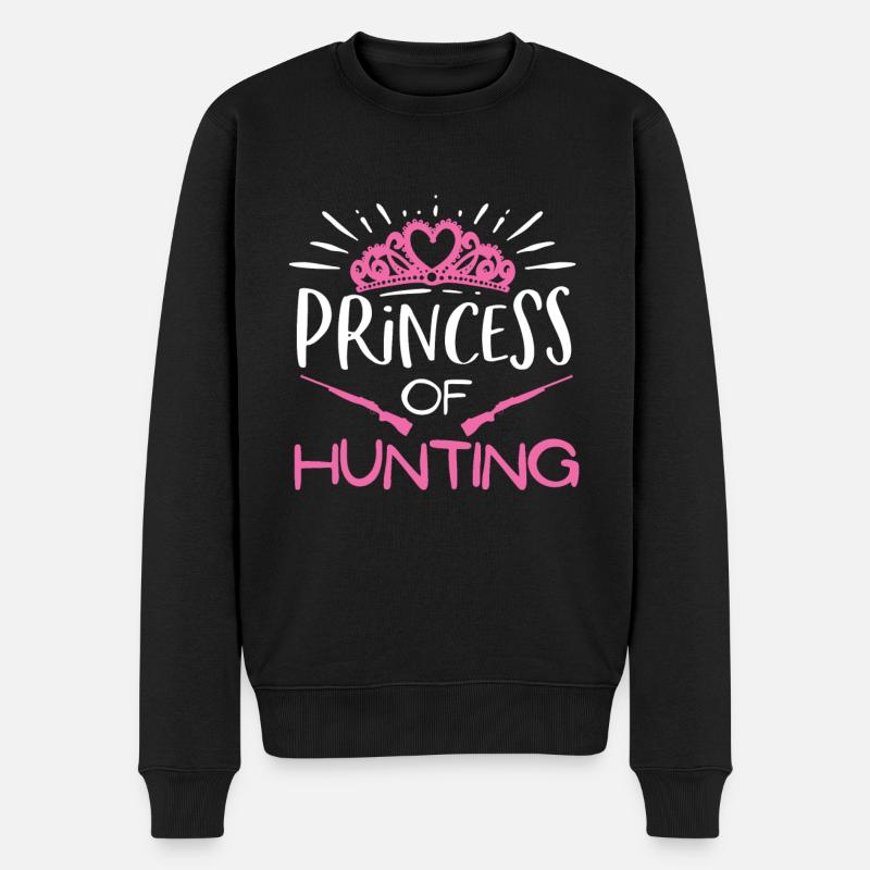 Prinzessin Der Jagd - Männer Premium Bio Pullover - Schwarz