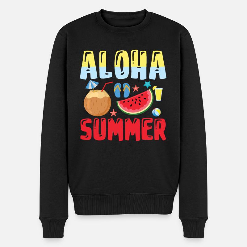 Aloha Summer - Vacances d’été - Pull Premium bio Homme - noir