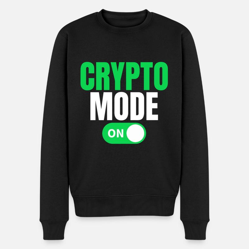 Mode crypto activé - Pull Premium bio Homme - noir