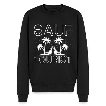 Mallorca Party Humor Spruch Sauf Tourist - Männer Premium Bio Pullover - Schwarz - Vorne - Nico (187cm)