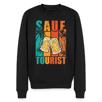 Mallorca Party Humor Spruch Sauf Tourist - Männer Premium Bio Pullover - Schwarz - Vorne - Nico (187cm)
