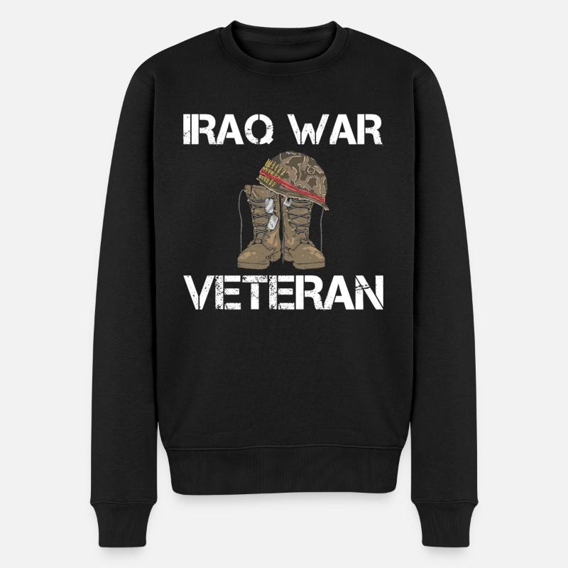 Vétéran de la guerre d’Irak - Pull Premium bio Homme - noir