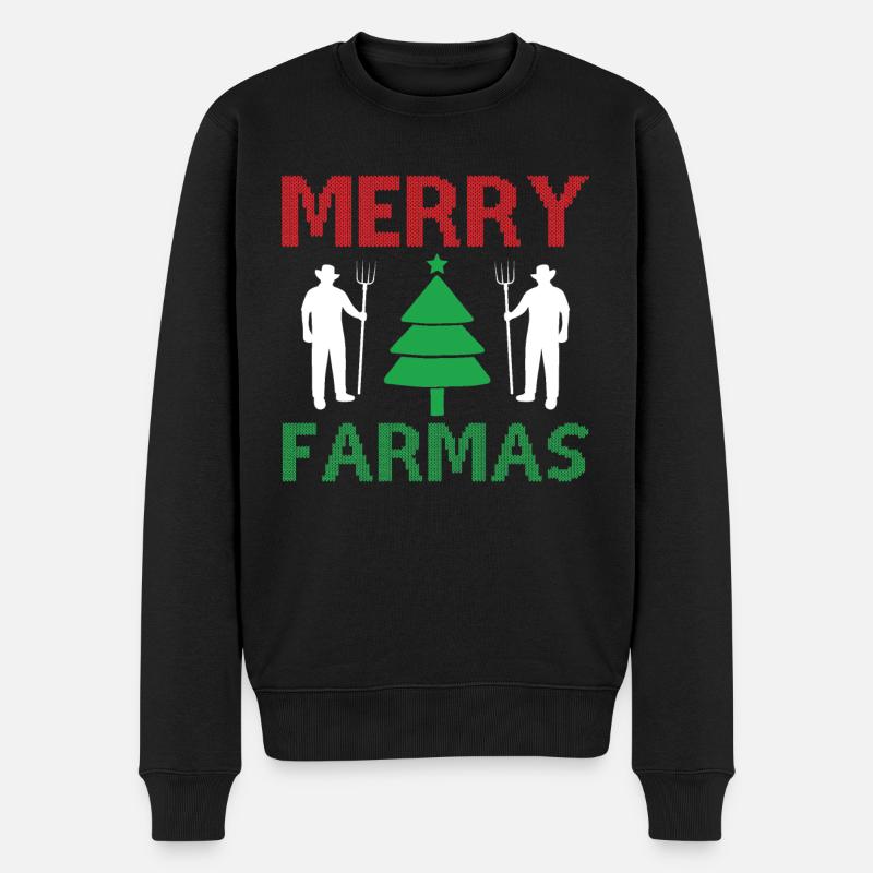 Joyeux Farmas - Pull Premium bio Homme - noir