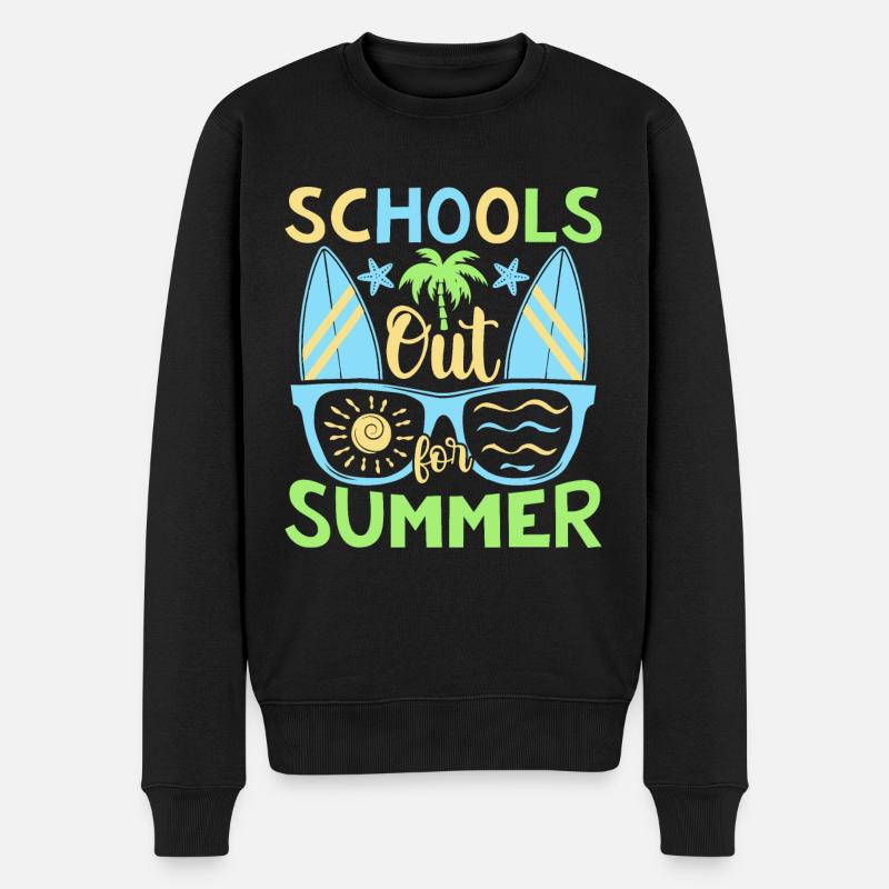Pas d’école en été - Pull Premium bio Homme - noir