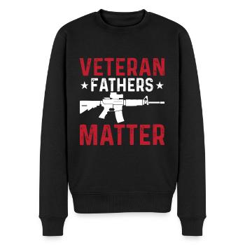 Veteranenväter Sind Wichtig - Männer Premium Bio Pullover - Schwarz - Vorne - Nico (187cm)