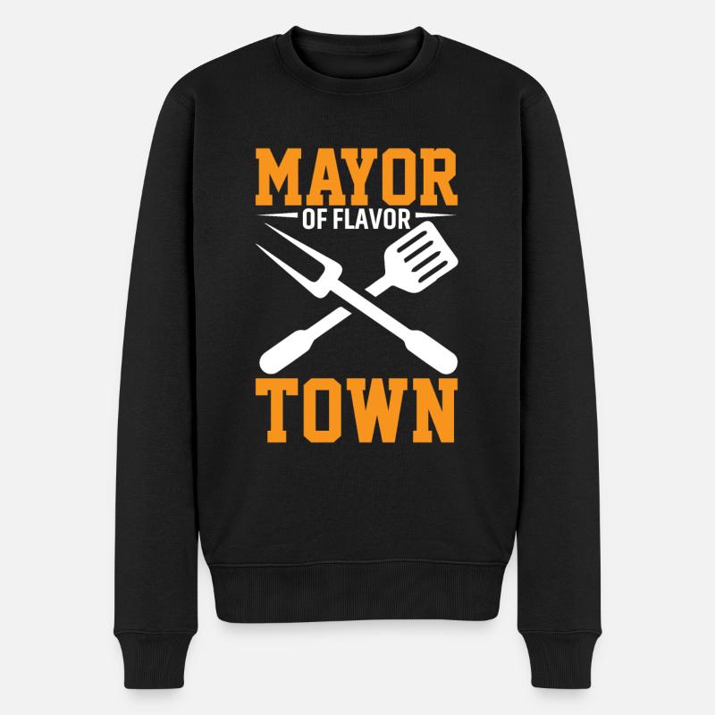 Maire de Flavor Town - Pull Premium bio Homme - noir