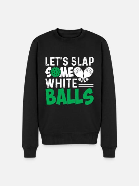 Let's clap some white balls - Men's Premium Organic Jumper - black