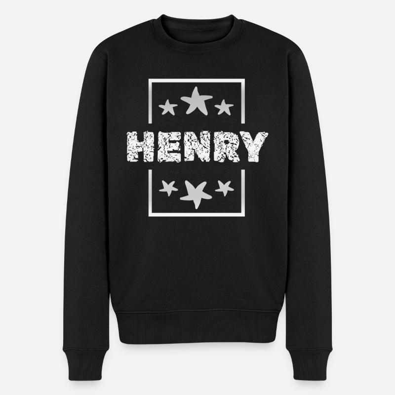 Henri Henri - Pull Premium bio Homme - noir