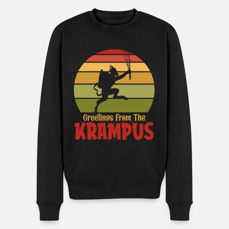 Salutations du Krampus - Pull Premium bio Homme - noir