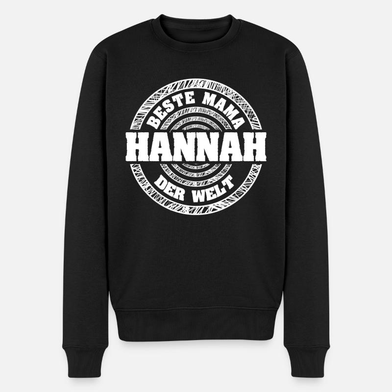 Mère Hannah - Pull Premium bio Homme - noir