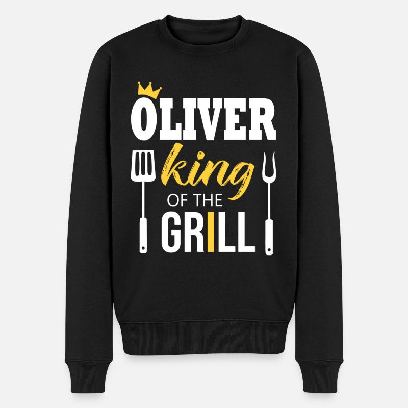 Oliver king of the grill - Pull Premium bio Homme - noir