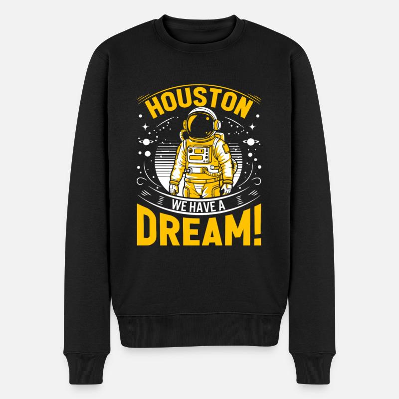 Houston, nous avons un rêve ! - Pull Premium bio Homme - noir