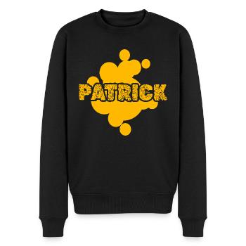 Maler Patrick - Männer Premium Bio Pullover - Schwarz - Vorne - Nico (187cm)