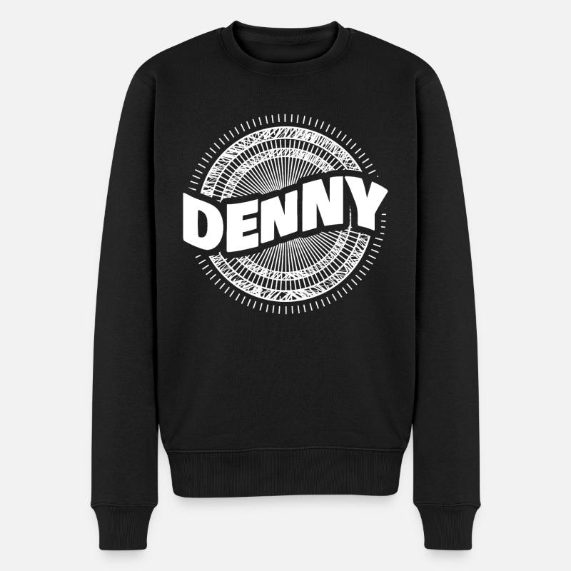 Denny als Geschenkidee - Männer Premium Bio Pullover - Schwarz