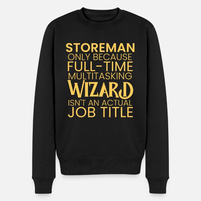 Storeman multitasking Wizard - Männer Premium Bio Pullover - Schwarz