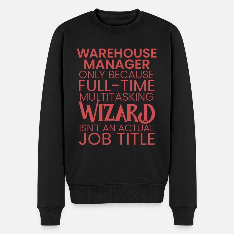 Assistant multitâche du gestionnaire d’entrepôt - Pull Premium bio Homme - noir