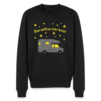 million star hotel pickup - Männer Premium Bio Pullover - Schwarz - Vorne - Nico (187cm)