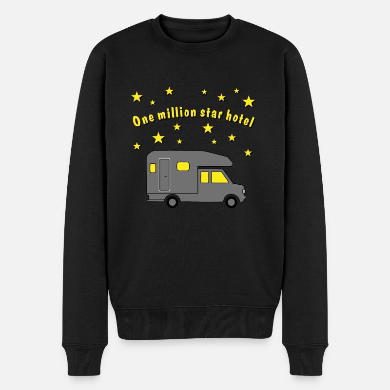 million star hotel pickup - Männer Premium Bio Pullover - Schwarz
