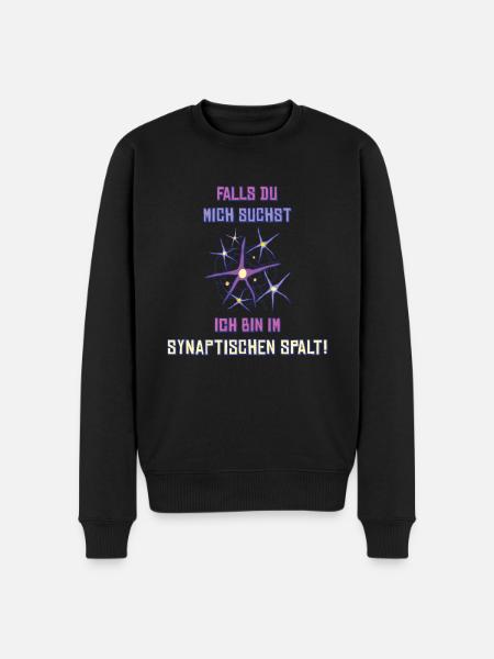 synaptischer spalt - Männer Premium Bio Pullover - Schwarz