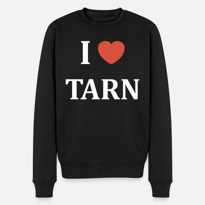 i love Tarn - Pull Premium bio Homme - noir
