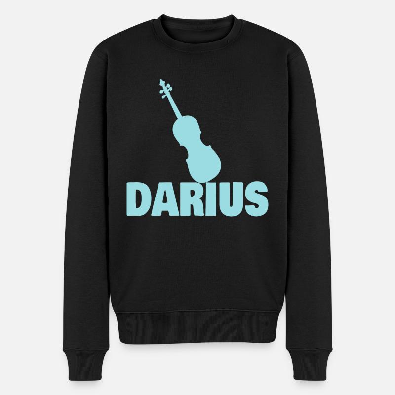 Geschenk für Darius - Männer Premium Bio Pullover - Schwarz
