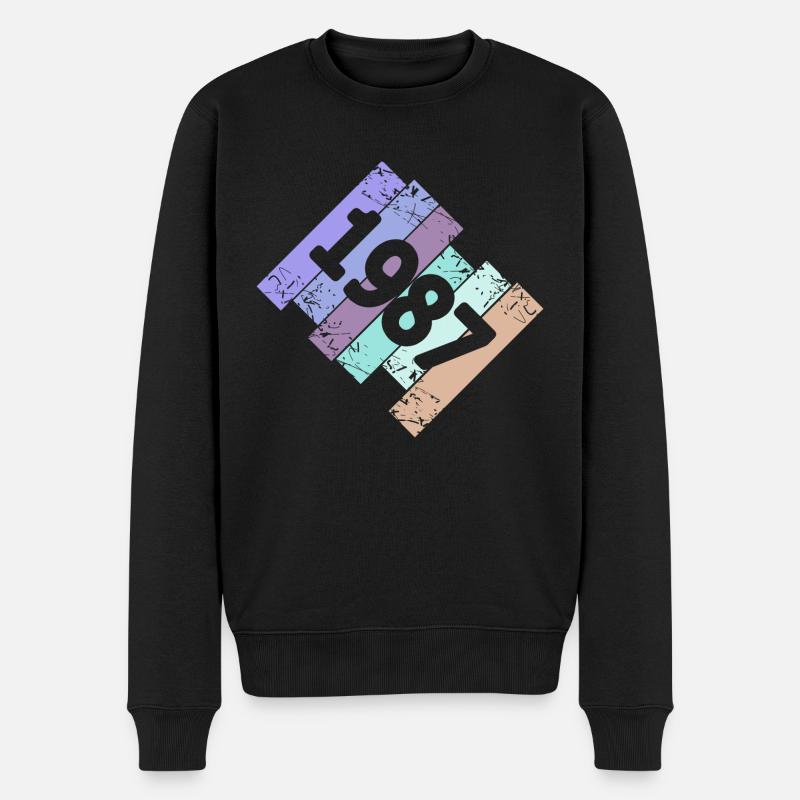 Grufti 1987 - Pull Premium bio Homme - noir
