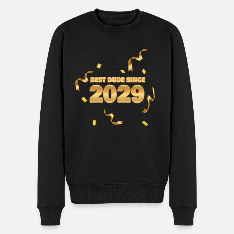 2029 - Männer Premium Bio Pullover - Schwarz