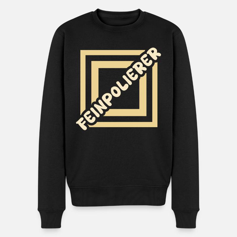 Feinpolierer - Männer Premium Bio Pullover - Schwarz