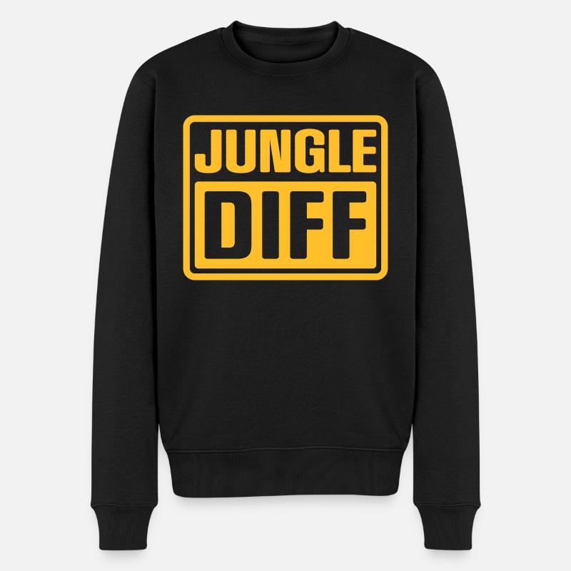 JUNGLE DIFF - Pull Premium bio Homme - noir