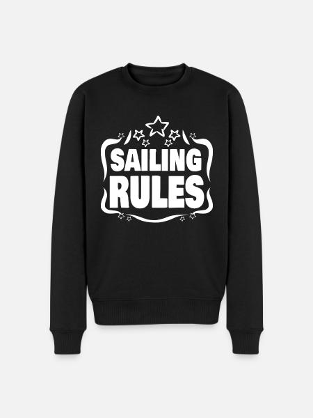 Perfect because Sailing Segeln Rules - Men's Premium Organic Jumper - black