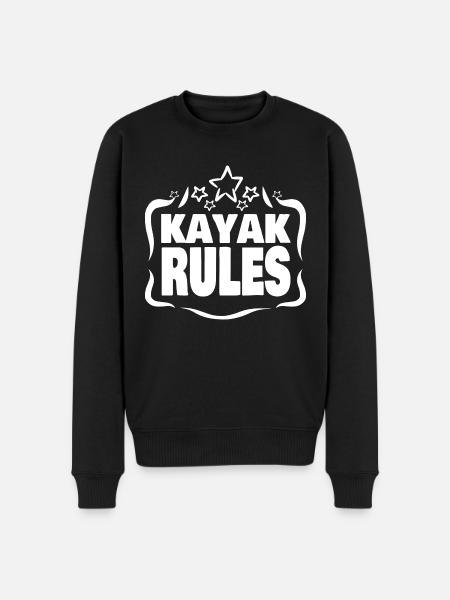 Kayak Kajak Rules - Men's Premium Organic Jumper - black