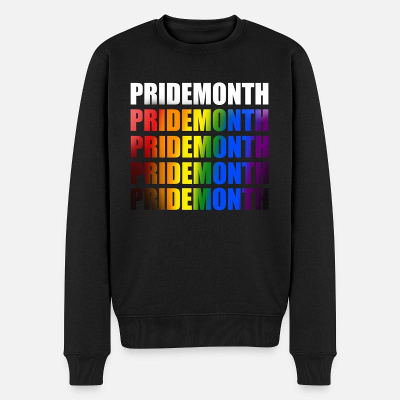 Gay Pride Monat - Männer Premium Bio Pullover - Schwarz
