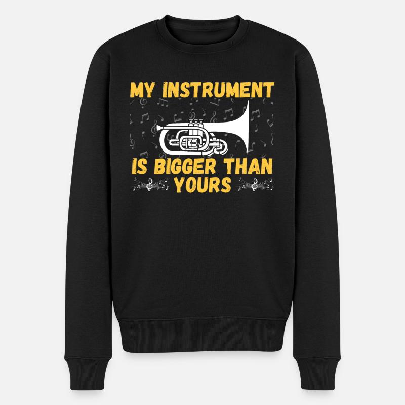 Marching Band Mellophone Musician - Männer Premium Bio Pullover - Schwarz