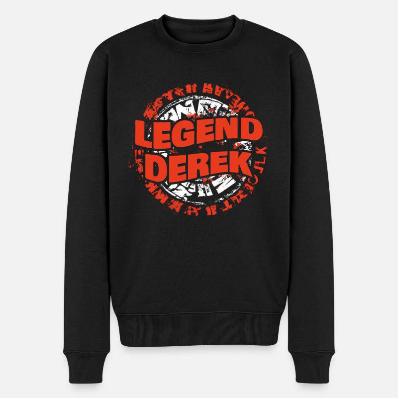 Geschenk für Derek - Männer Premium Bio Pullover - Schwarz
