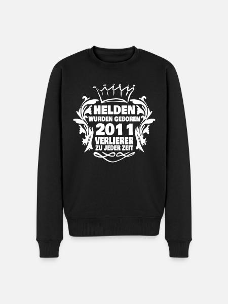 Helden 2011 - Männer Premium Bio Pullover - Schwarz