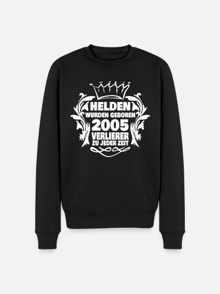 2005 - Männer Premium Bio Pullover - Schwarz
