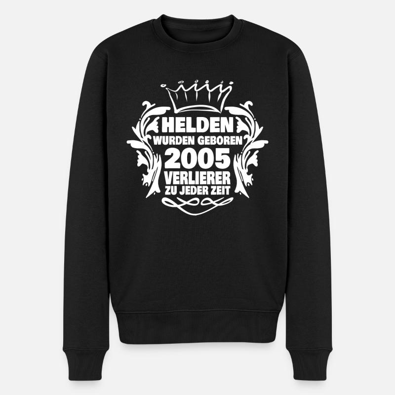 2005 - Männer Premium Bio Pullover - Schwarz