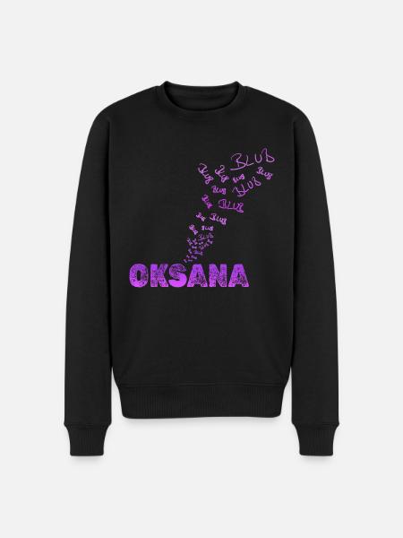 Oksana - Männer Premium Bio Pullover - Schwarz