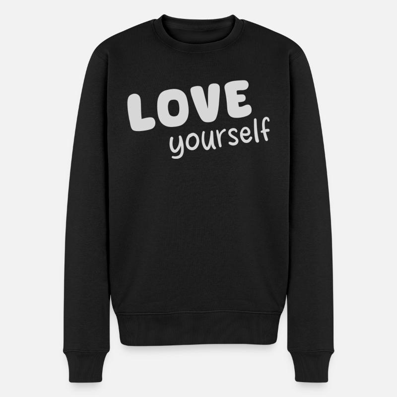 Amour-propre - Pull Premium bio Homme - noir