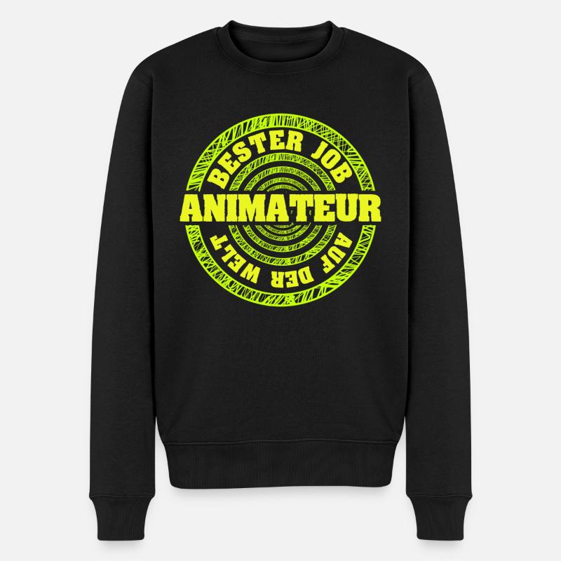 Geschenk für Animateur - Männer Premium Bio Pullover - Schwarz