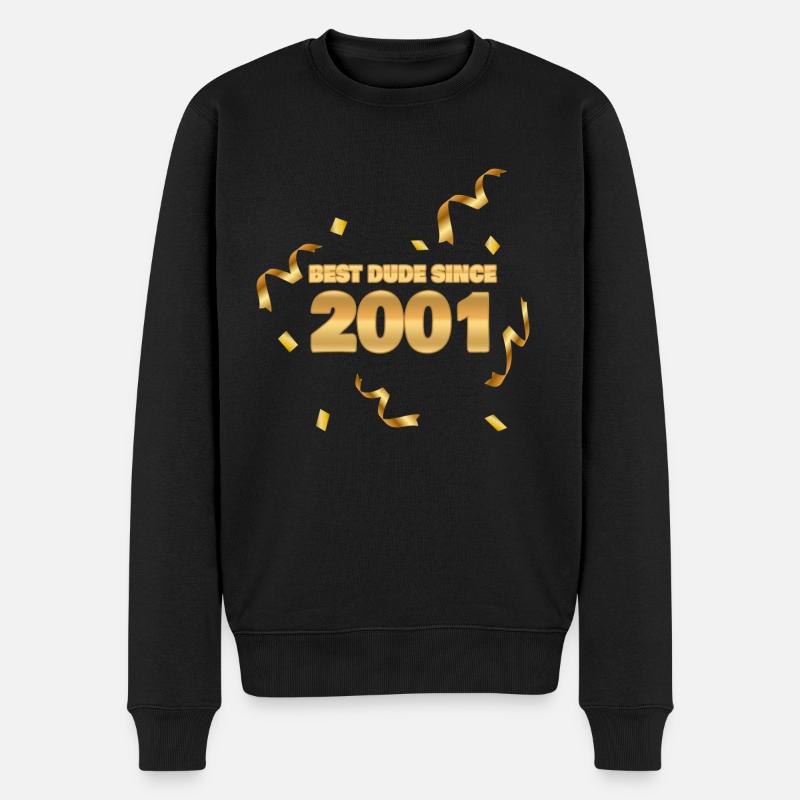 Année 2001 - Pull Premium bio Homme - noir