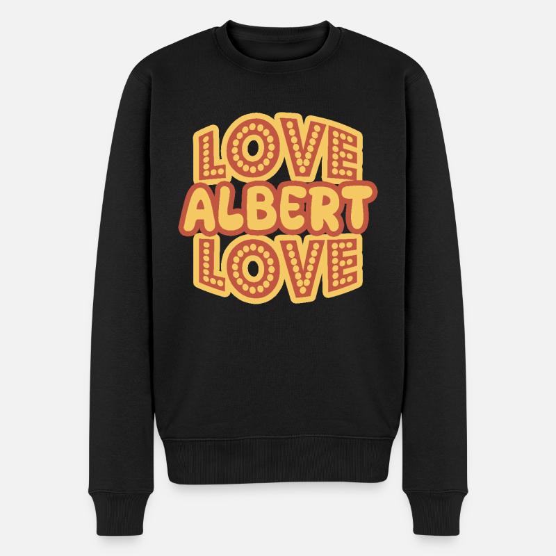 Geschenk für Albert - Männer Premium Bio Pullover - Schwarz