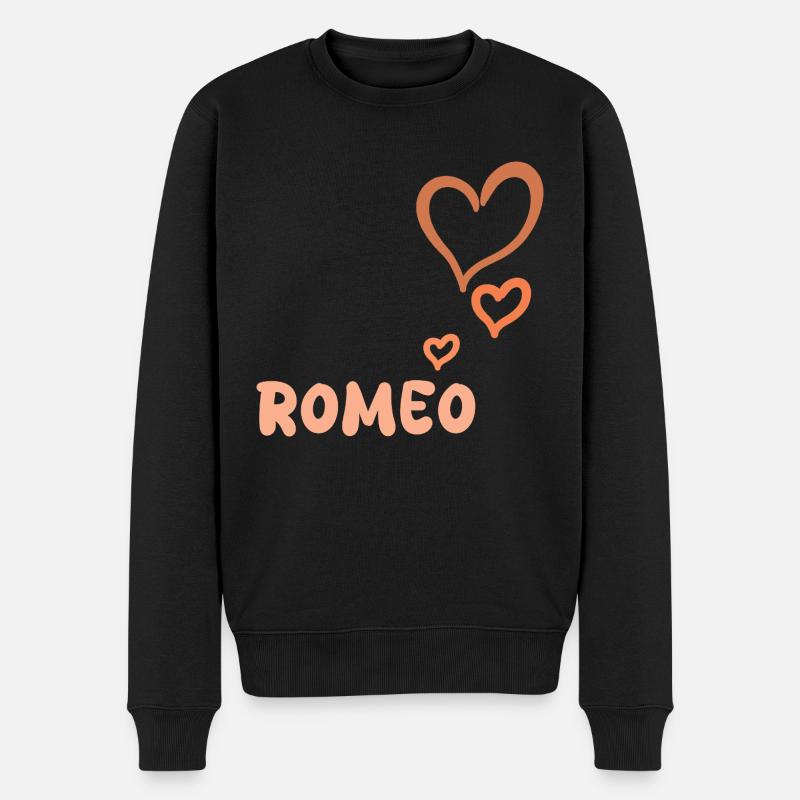 Prénom Roméo - Pull Premium bio Homme - noir