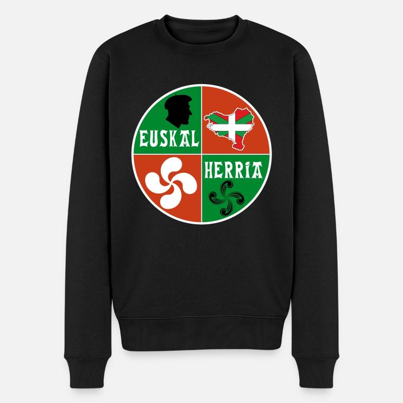 Pays Basque - Pull Premium bio Homme - noir