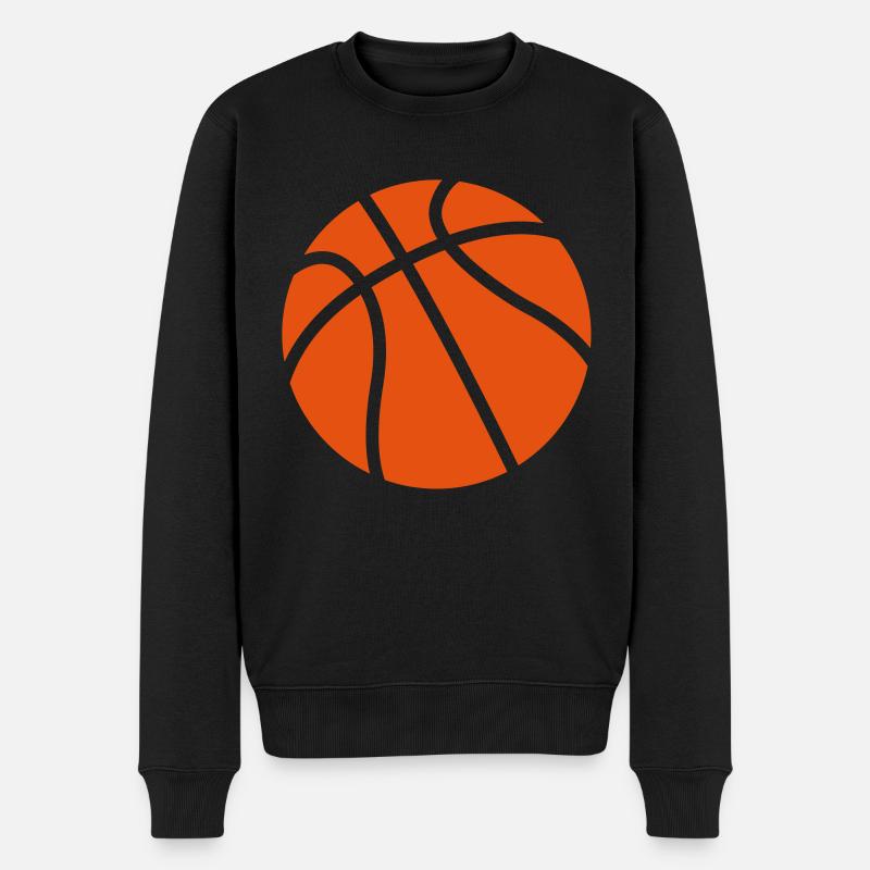 Basketball - Männer Premium Bio Pullover - Schwarz