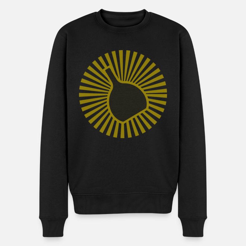 Bocksbeutel Beams - Männer Premium Bio Pullover - Schwarz