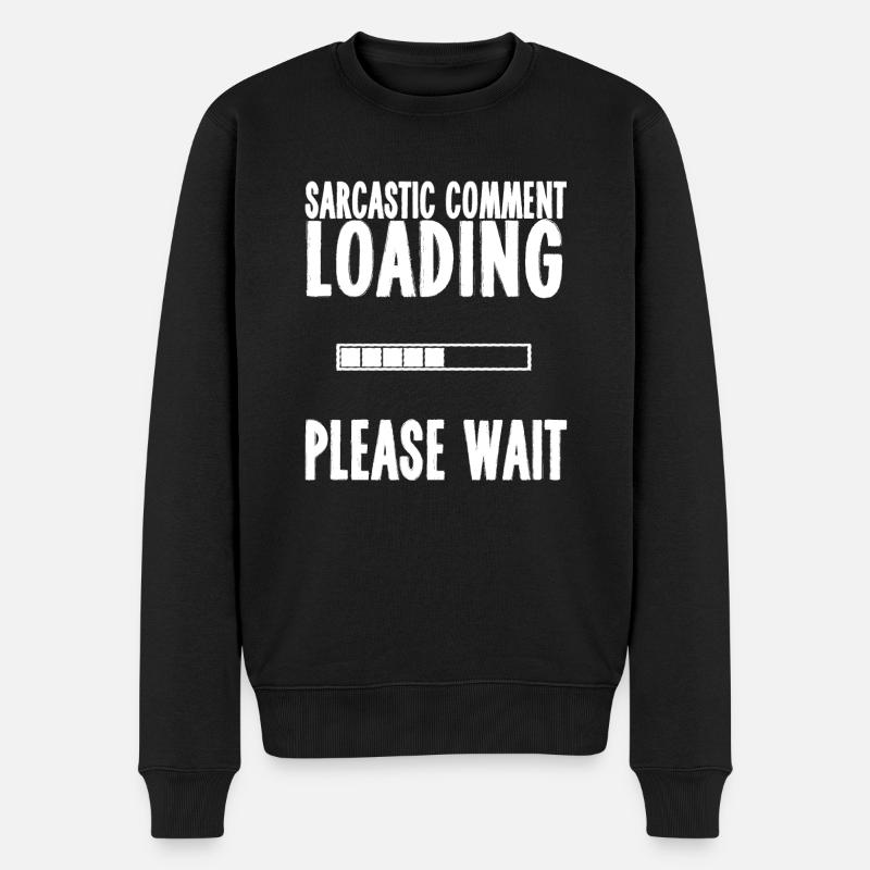 sarcasme - Pull Premium bio Homme - noir