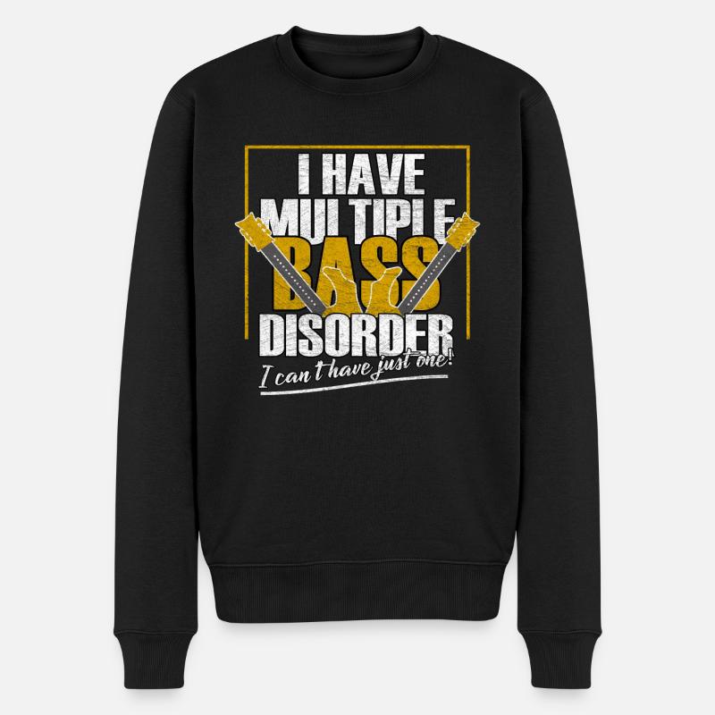 Basser - Männer Premium Bio Pullover - Schwarz